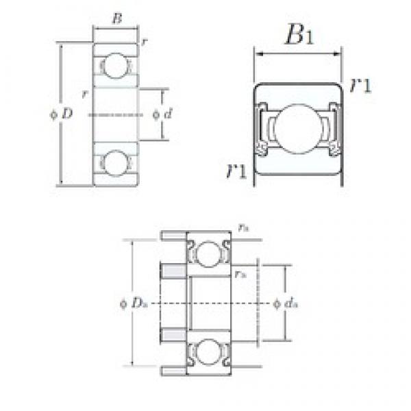 5 mm x 16 mm x 5 mm  KOYO 625-2RD roulements rigides à billes #3 image